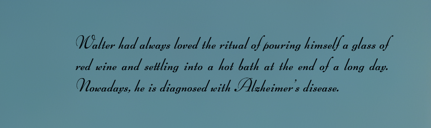 RED WINE & ALZHEIMER #5 - A3 Poster