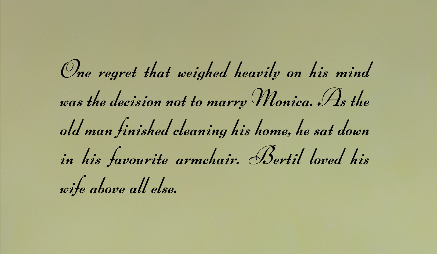 BERTILS REGRET #6 - A3 Poster